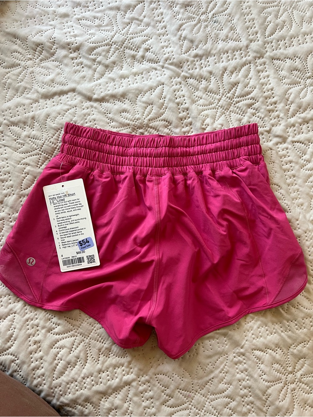 lululemon Vibrant Pink Running Shorts - Picture 2 of 2